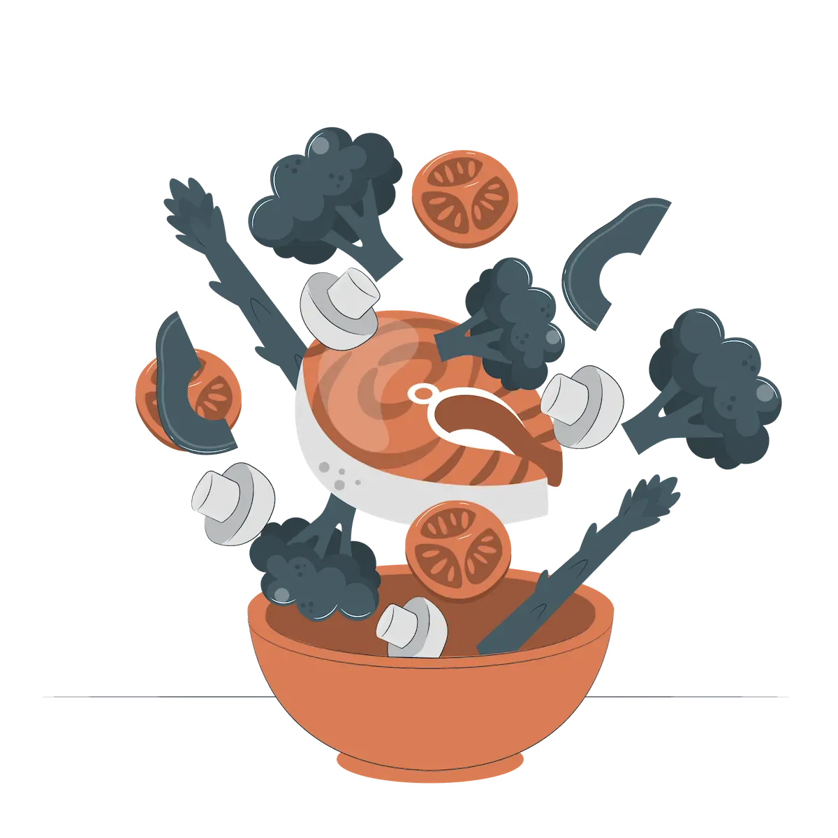 An illustration of a healthy food bowl.
